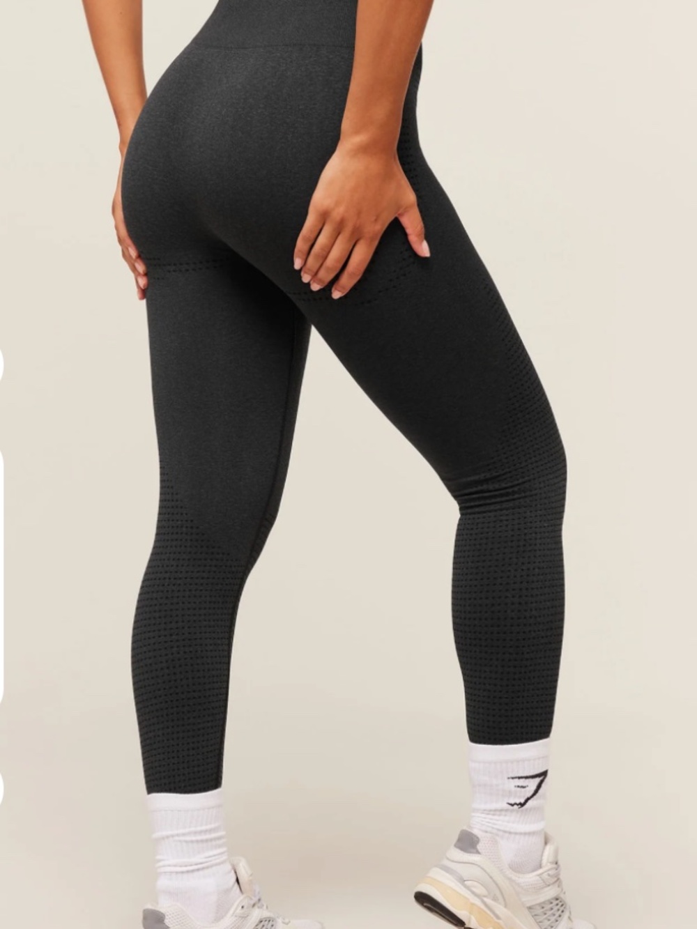 Gymshark Vital Seamless 2.0 Leggings Black Marl XS - Picture 6 of 7